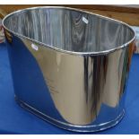 A large oval wine cooler, width 43cm, height 26cm