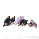 3 pairs of Chinese silk embroidered slippers for bound feet, and another single slipper (4)