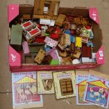 A large quantity of doll's house furniture, including some kits