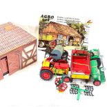 A Kovap Nachod Czech Republic Agro set, including tractor and accessories, boxed