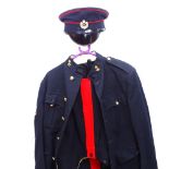 A British Army Royal Engineers uniform, comprising cap, jacket and trousers, jacket size 22