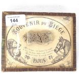 A Souvenir Du Siege, containing a ration of bread made from oats, starch, sawdust and horsemeat -