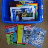 A large quantity of various football programmes, including 1950s