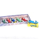 A boxed Dinky Toys Talbot-Lago racing car, and a boxed Dinky Toys gift set no. 4 - racing cars