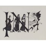 Eric Gill, wood engraving, Mary at the tomb, 1934, and Clarke Hutton, lithograph, At The Party,