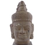 An Oriental composition head, height 37cm