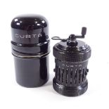 A Curta Series 2 Mechanical Calculator by Contina of Liechtenstein, serial no. 503851, probably