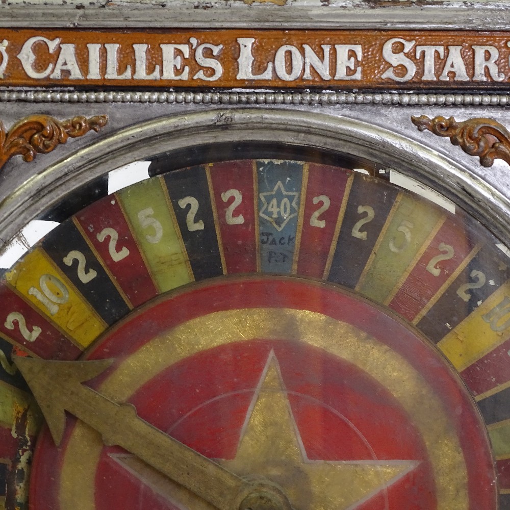 Caille's Lone Star coin-in-the-slot roulette game, manufactured in Detroit circa 1900 - 1909, the - Image 8 of 11