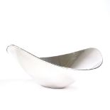 A Peruvian modernist sterling silver bowl, by Camusso of Lima, length 18cm, 4oz Very good original