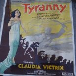 Reginald D H Reeve (1908 - 1999), large format film poster for Cynara, width 6'5", linen-backed,