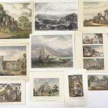 A collection of Antique hand coloured prints, news in Sussex