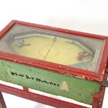 Play Ice Hockey coin-in-the-slot arcade game, mid 1930s, possibly made by Seeburg, with 2 rotating