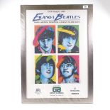 A 1995 Erano i Beatles Exhibition poster for Gigilio Bagnara, image 68cm x 48cm, modern frame,