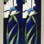 A Moorcroft Pottery plaque, 2015, in modern silvered frame, overall dimensions 26.5cm x 19cm Perfect