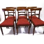 A set of 6 William IV mahogany dining chairs
