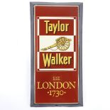 A Taylor Walker enamel advertising sign, 54cm x 27cm