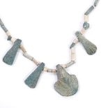 An Ancient Egyptian faience bead necklace