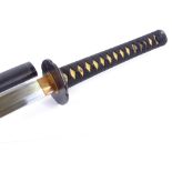 A modern Japanese Katana sword, hand forged, with case