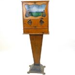A late 19th century coin-in-the-slot football arcade game, by T W Doughty and C A Barrett of the