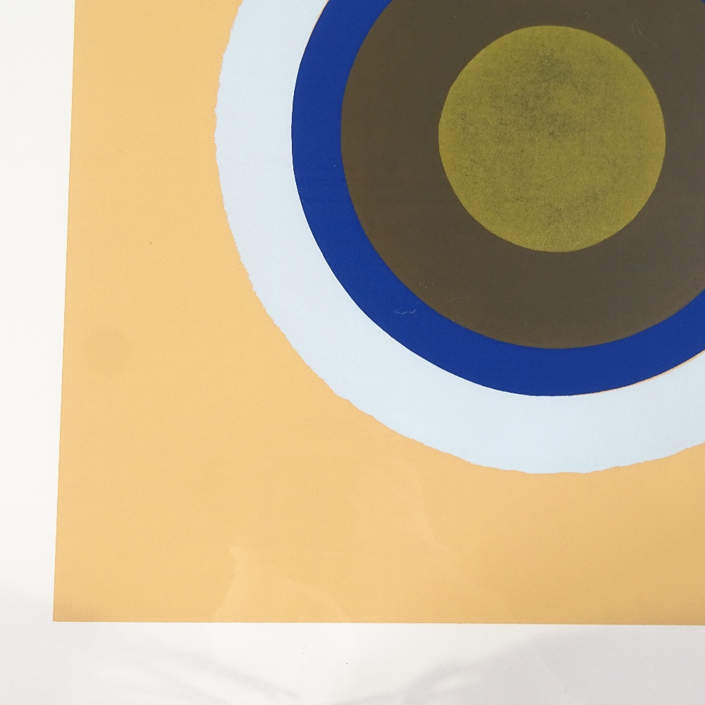 Kenneth Noland, colour screen print, Gift, published 1979 by A J Huggins, image 18" x 18", - Image 3 of 4
