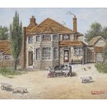 William Skelton, watercolour, The Queen's Head and Artichoke, Albany Street Regents Park London