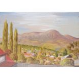 Harold Day, oil on board, Mount Wellington from Sandy Bay Hobart, signed and dated 1980, 10" x
