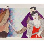 Connie Jude and Paul Leith, 2 original watercolour illustration artworks used in the Polydor