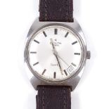 ZENITH - a Vintage stainless steel Sporto 28800 mechanical wristwatch, ref. 959 D 134, silvered dial