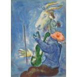 Marc Chagall, lithograph, spring, published by Mourlot for Verve 1937, sheet size 14" x 10",