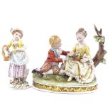 2 German porcelain figures