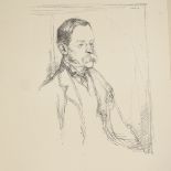 William Rothenstein, 2 lithographs, portraits of Thomas Hardy and Frederick Pollok, 1897, from and
