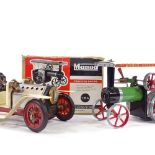 A Mamod live steam powered model car and traction engine (2)