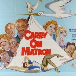Carry On Matron - an original quad film poster, 74cm x 100cm, modern frame, overall dimensions, 81cm