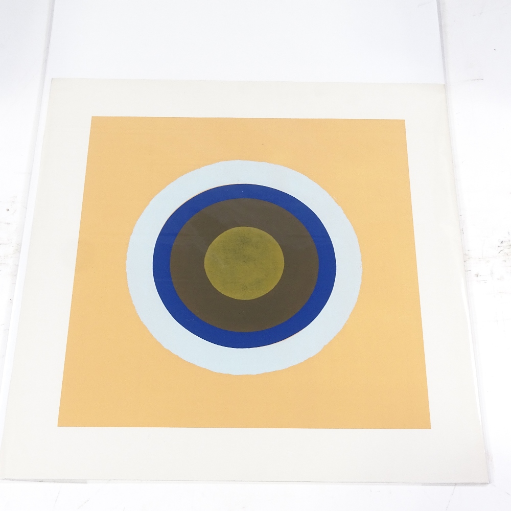 Kenneth Noland, colour screen print, Gift, published 1979 by A J Huggins, image 18" x 18", - Image 2 of 4