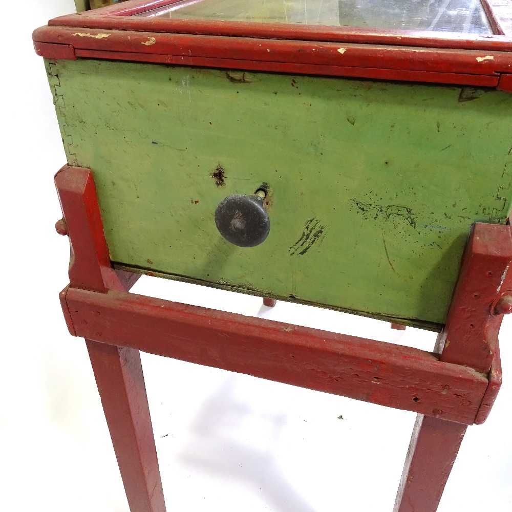Play Ice Hockey coin-in-the-slot arcade game, mid 1930s, possibly made by Seeburg, with 2 rotating - Image 6 of 6