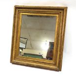 A Victorian gilt-gesso framed wall mirror, overall dimensions 105cm x 94cm