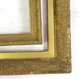 A gilt-gesso frame, rebate size 15" x 21", and another, 15" x 20" (2)