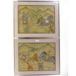 A group of Indian and Chinese paintings, framed (7) All in good condition