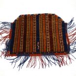 A finely woven early Yomud Turkeman saddle bag