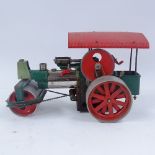 A German Wilesco tinplate Old Smoky steam roller, length 33cm