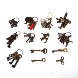 A collection of various keys