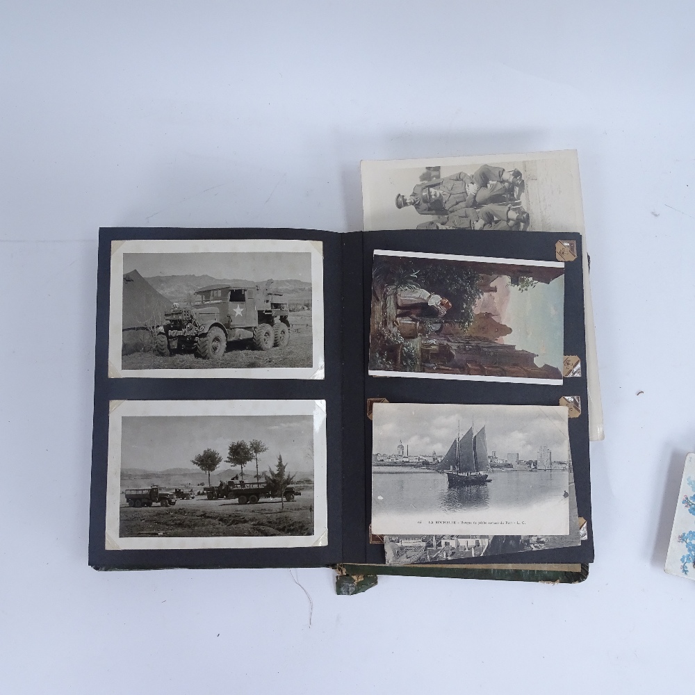 A collection of various military ephemera, including original photograph album, service book, - Image 2 of 3