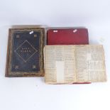 The Pictorial Museum of Animated Nature, a scrapbook, and a leather-bound Holy Bible (3)