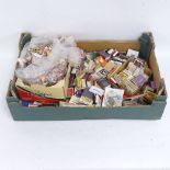 Various Vintage matchboxes and cigar tags