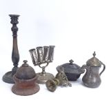 Various metalware collectables, including Art Deco Parapluie-Revel advertising umbrella stand,
