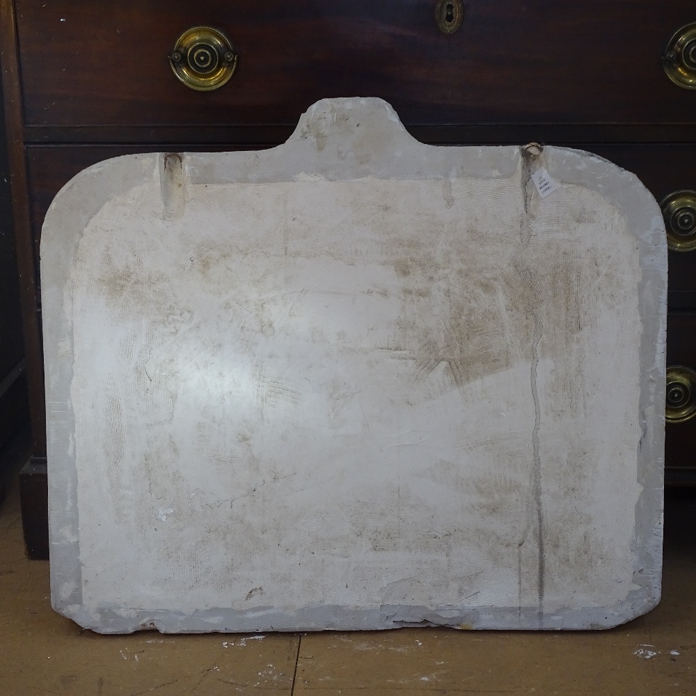 A Continental plaster panel with relief moulded scene, W67cm, H60cm - Image 3 of 3