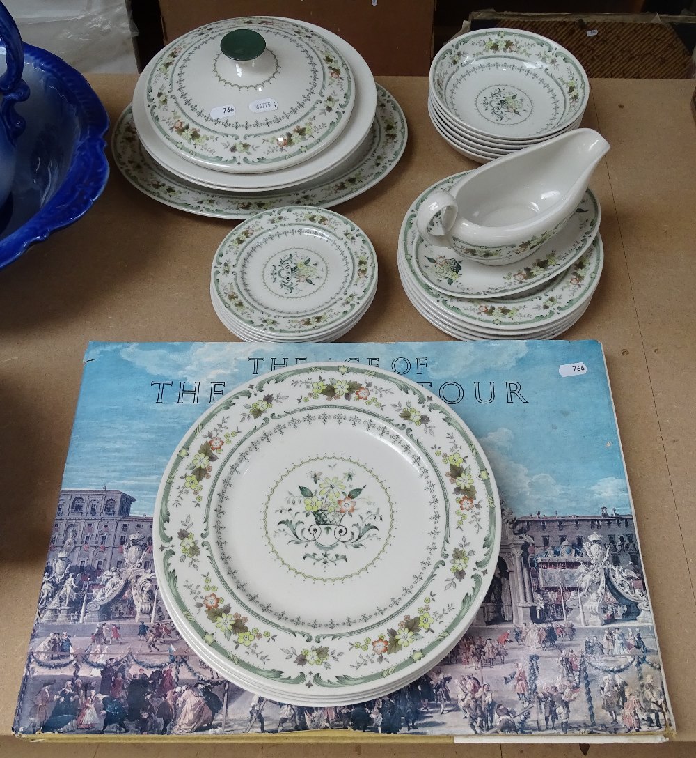 Royal Doulton "Provencal" dinner service, including tureens, and a book "The Age of The Grand Tour"