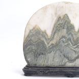 A mid-20th century Chinese carved rock shard, possibly from Kweilin where stones are placed in