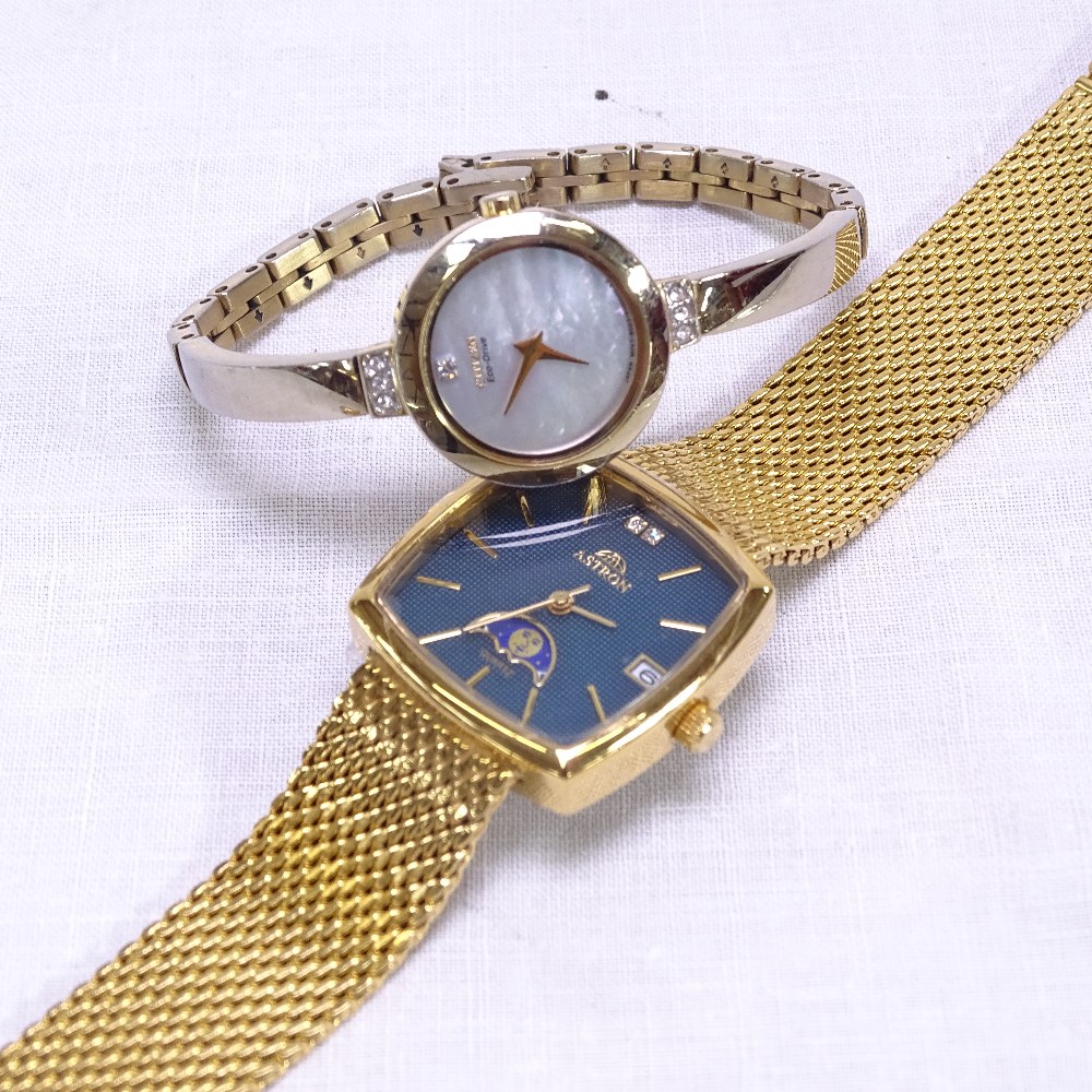 A lady's Citizen Eco Drive wristwatch, and a lady's Astron quartz wristwatch, working order