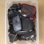 Quantity of various cameras and electrical equipment, including mobile phones (3 boxes)